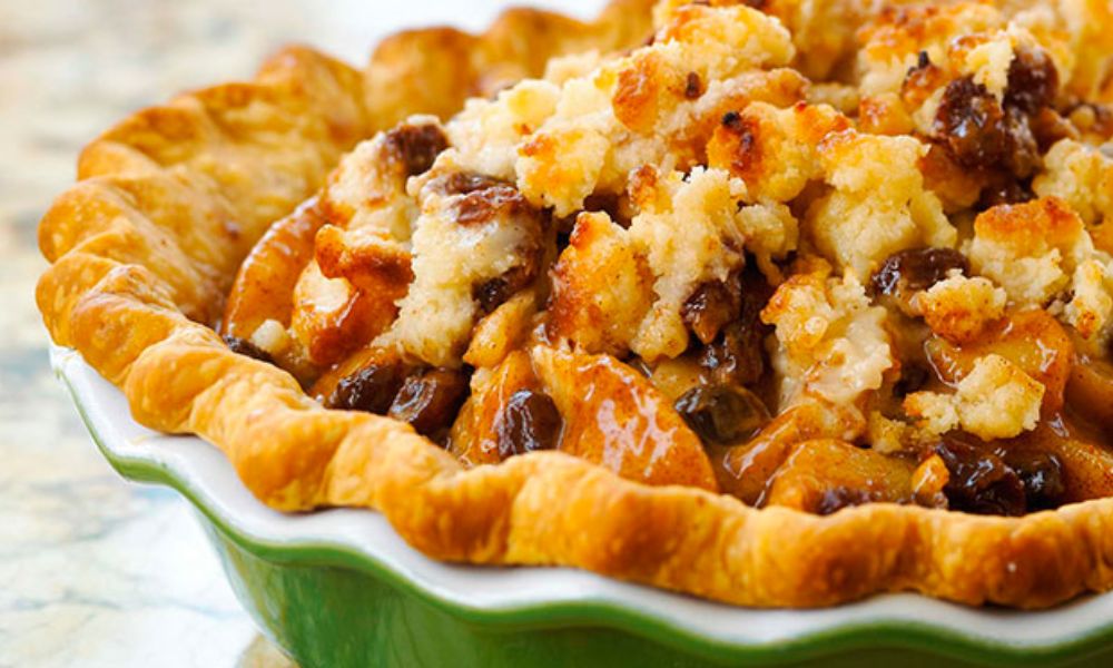 Receta de tarta de manzana con pasitas