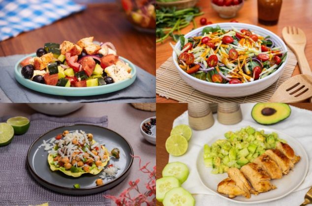 5 recetas de ensaladas saludables y deliciosas que están listas en minutos