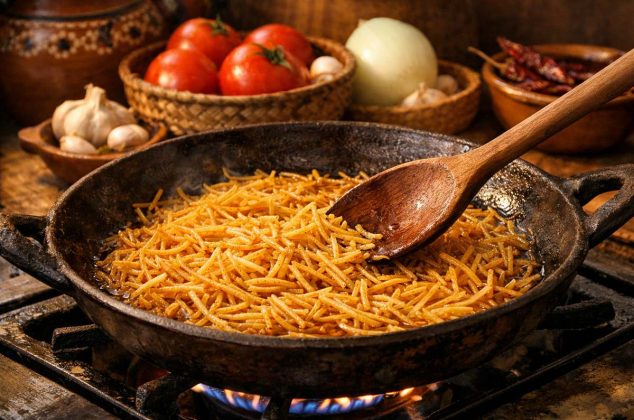 ¿Sabes por qué la abuela fríe la pasta para la sopa de fideo? Te cuento