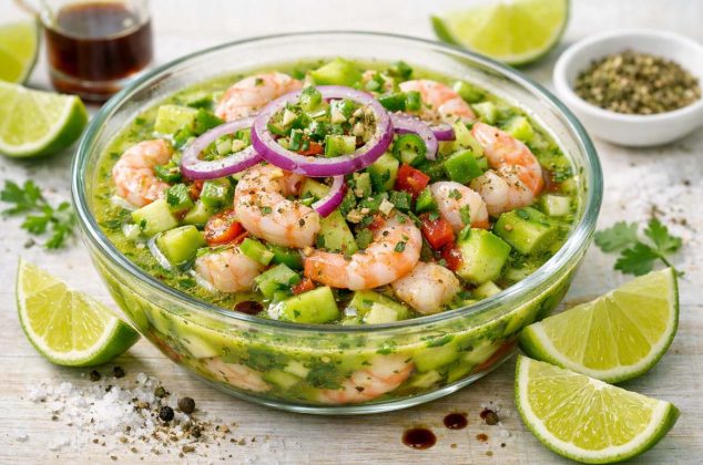 Aprende a preparar ceviche verde saludable y delicioso