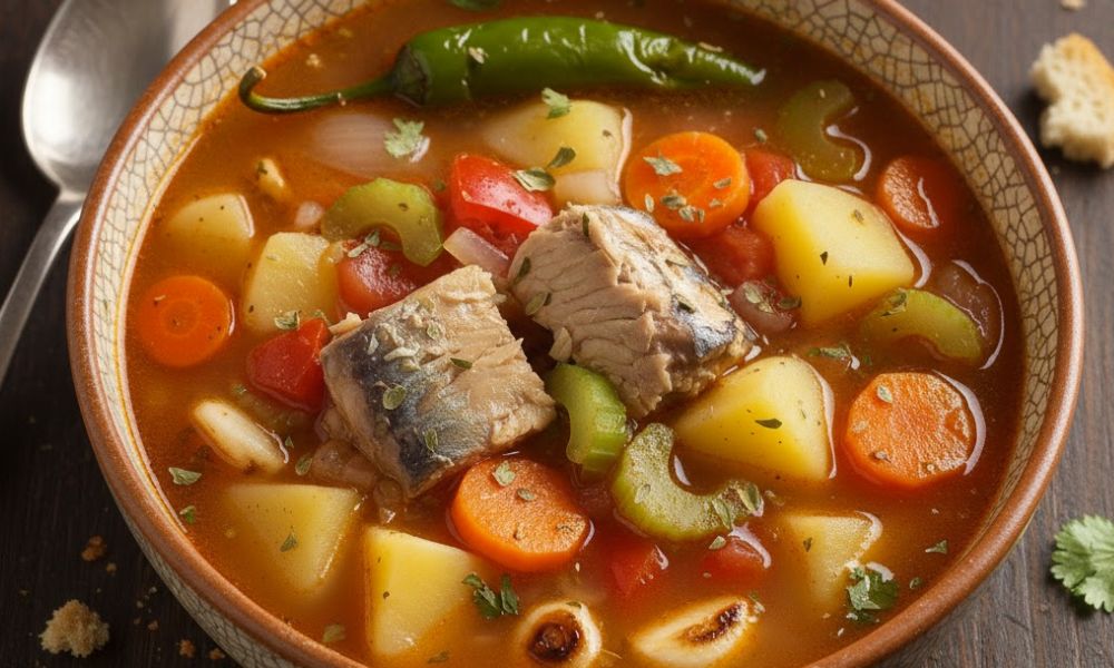 Cómo preparar un caldo de sardinas con verduras