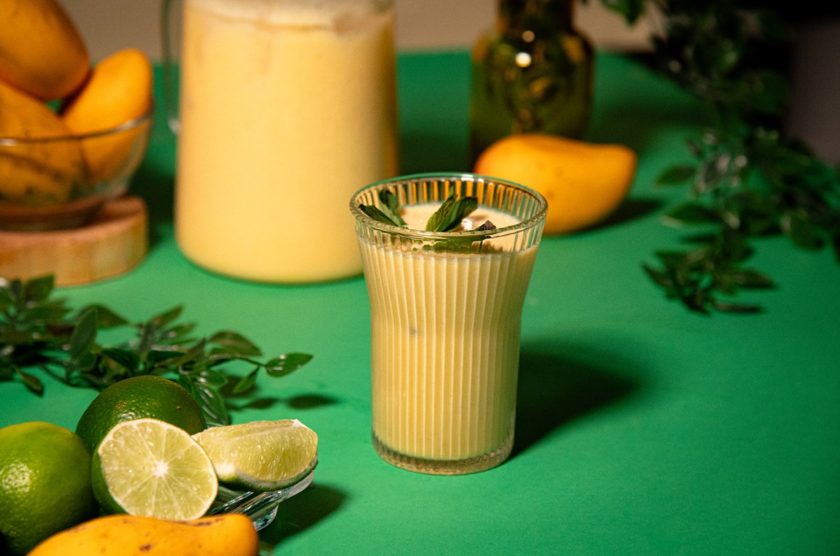 Limonada cremosa de mango