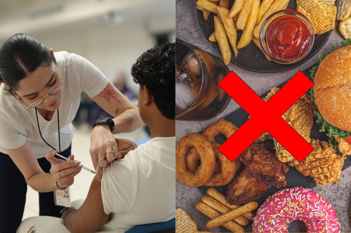 Qué no se debe comer y beber al vacunarse contra el sarampión