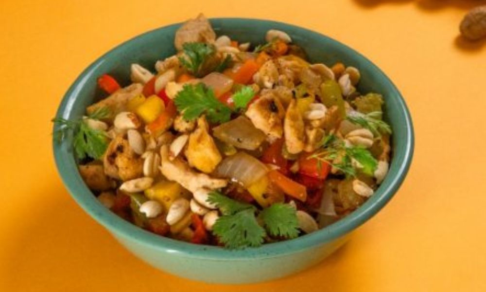Receta de bowl de mango con pollo