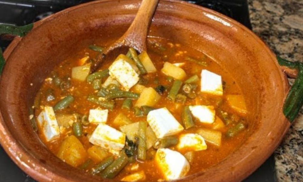 Receta de caldo de papa con queso