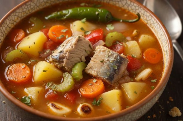 Receta de caldo de sardinas con verduras ¡en menos de 30 minutos!