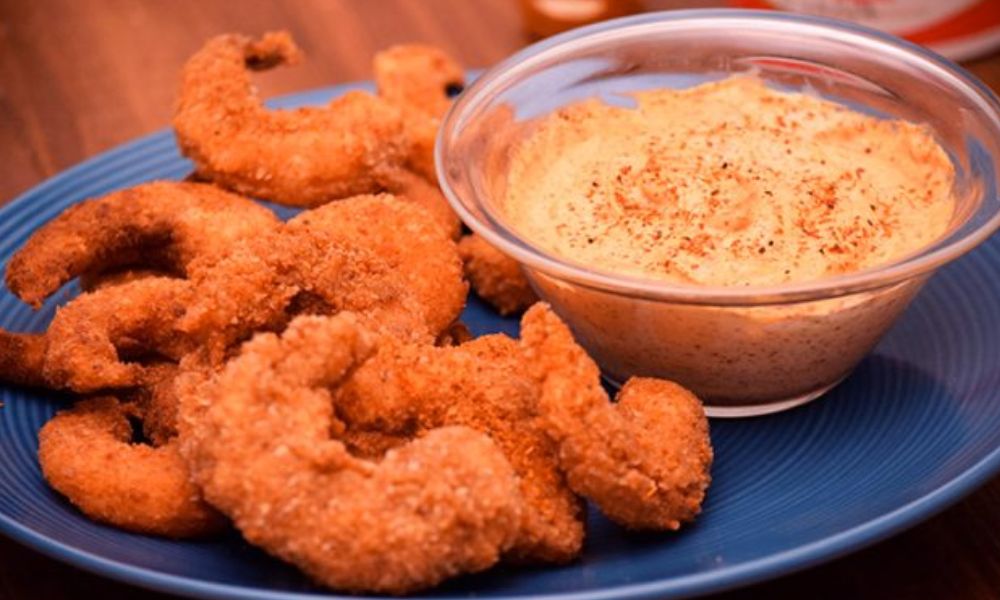 Receta de camarones empanizados con dip especial