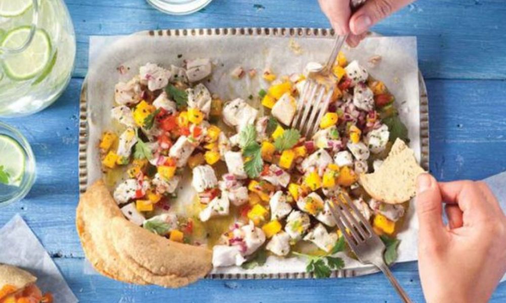 Receta de ceviche de pescado con mango