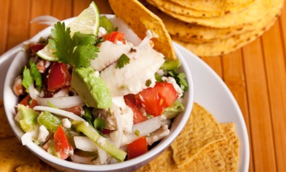 Receta de ceviche de queso panela y pescado