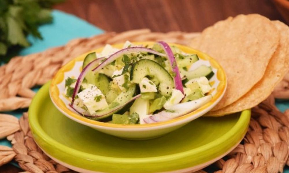 Receta de ceviche de queso panela y tomate