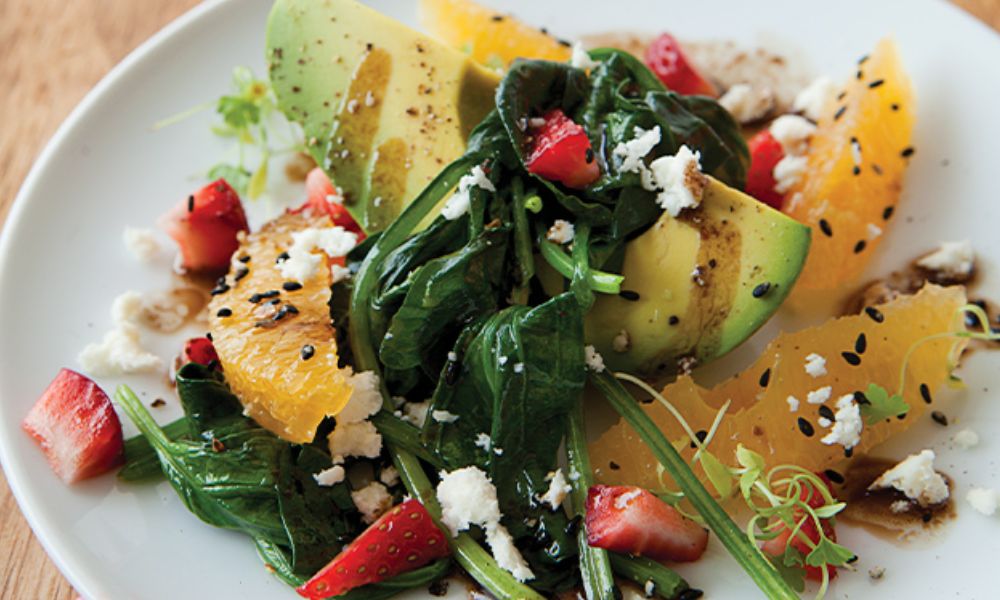 Receta de ensalada de aguacate y fresa