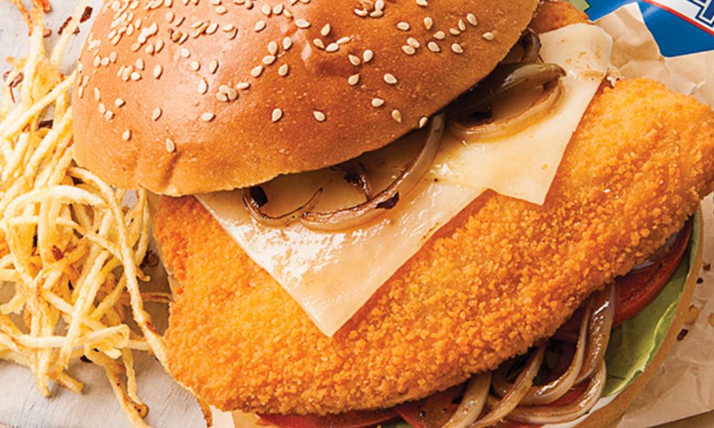 Receta de hamburguesa de pescado empanizado