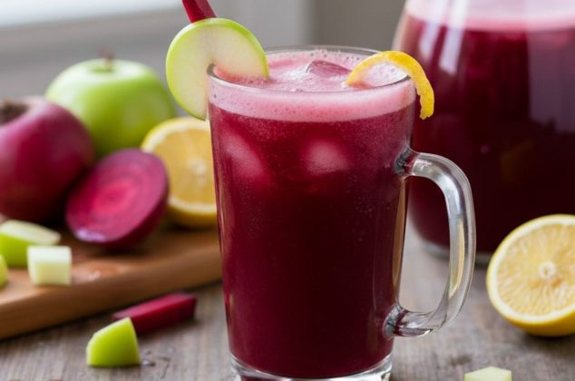 Receta de jugo de betabel y manzana para mejorar la circulación ¡en solo 3 pasos!