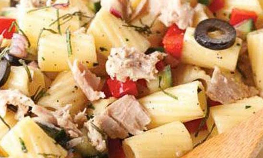Receta de pasta con atún y pepino