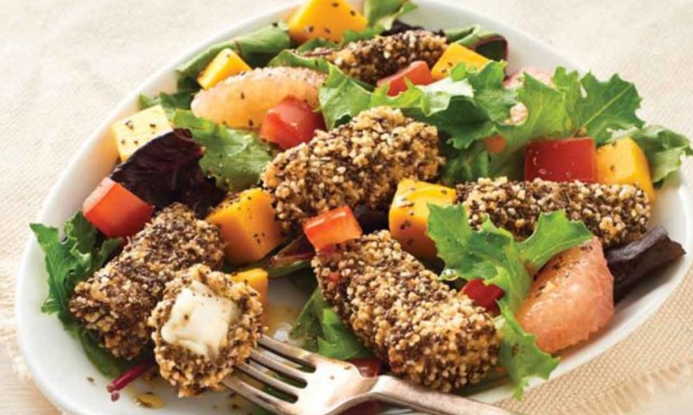 Receta de pescado empanizado con chía