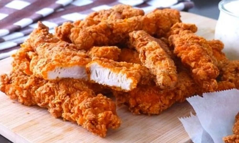 Receta de tenders de pollo crunchy en salsa de mango y habanero