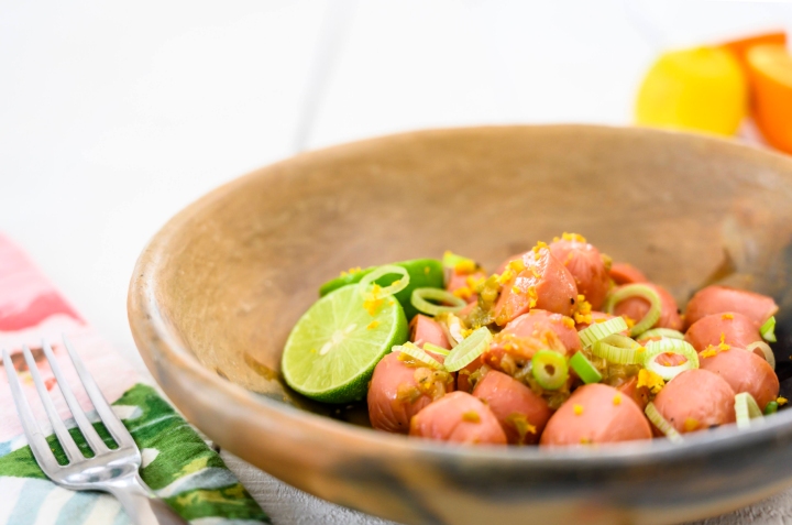 Salchichas de pavo botaneras