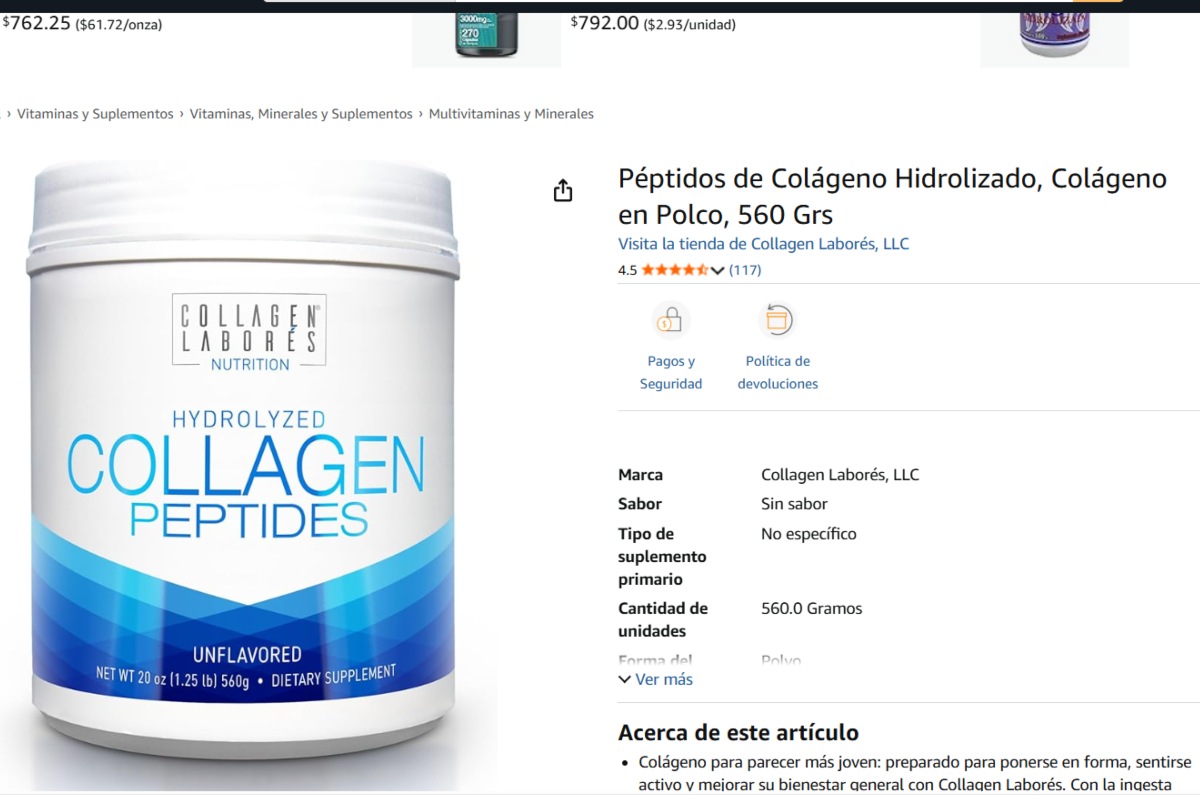 mejor colágeno hidrolizado según Profeco 