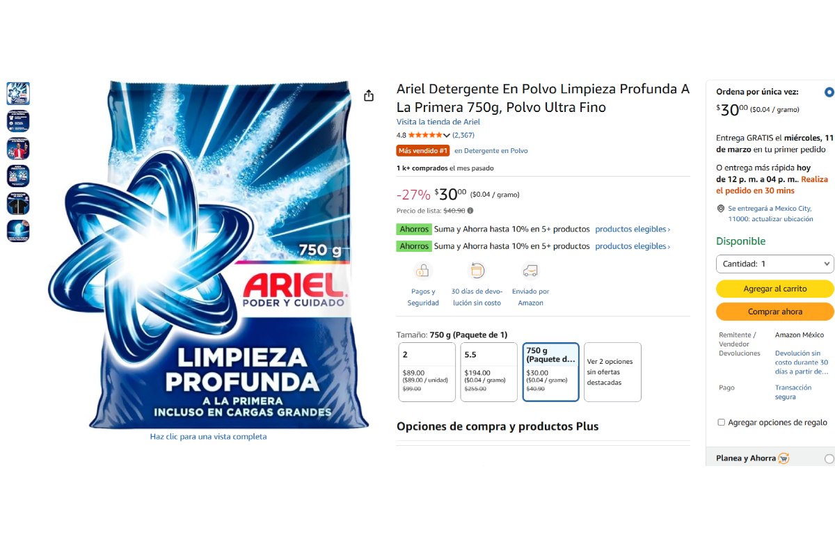 mejor detergente para quitar manchas difíciles según profeco 