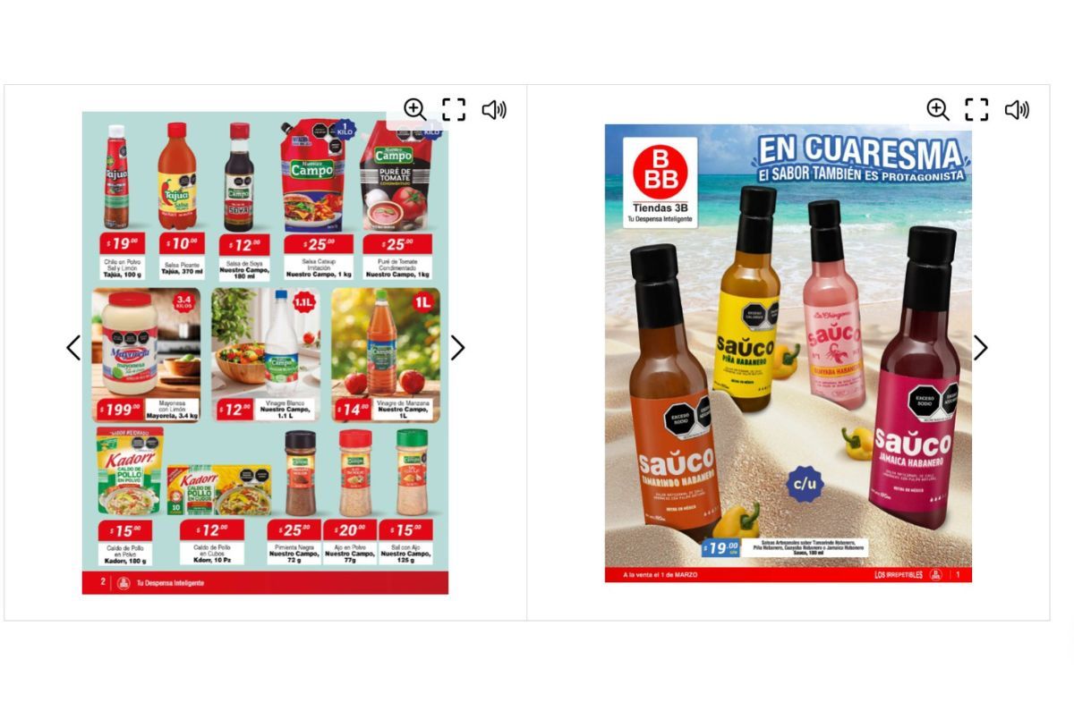 Productos básicos por menos de 30 pesos en Tiendas 3B