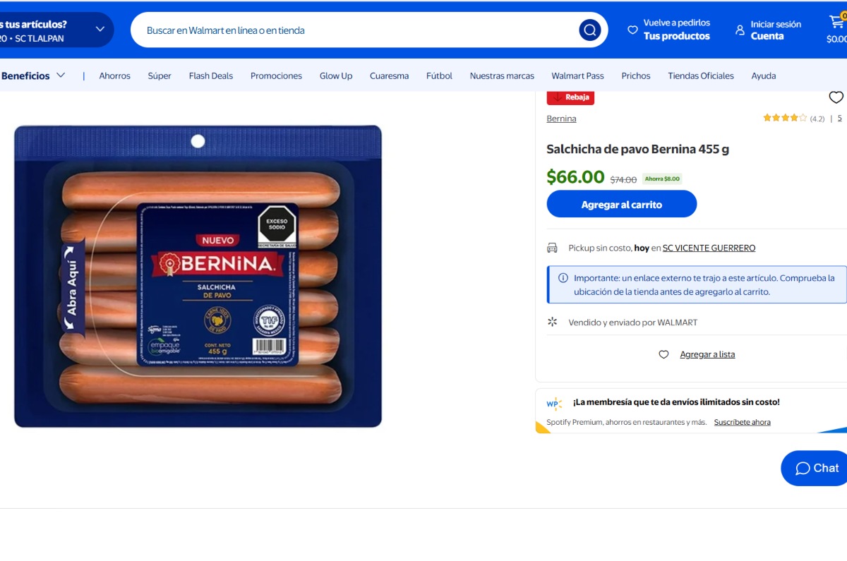 mejor salchicha de pavo según profeco