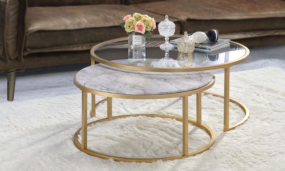 Mesa doble de centro tendencia