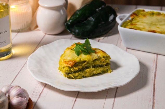 Pastel azteca con nopales