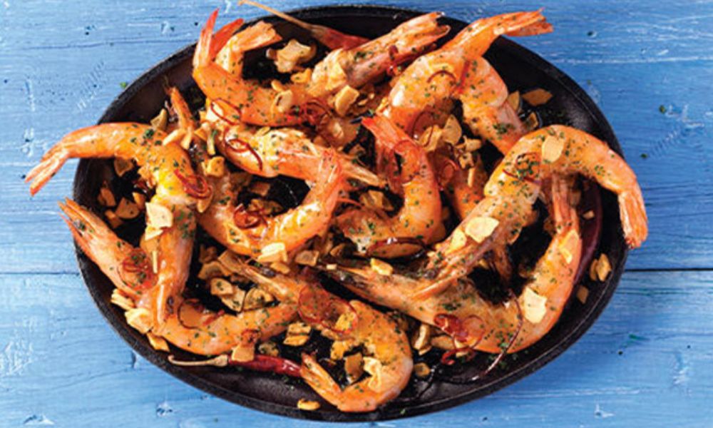 Receta de camarones al mojo de ajo