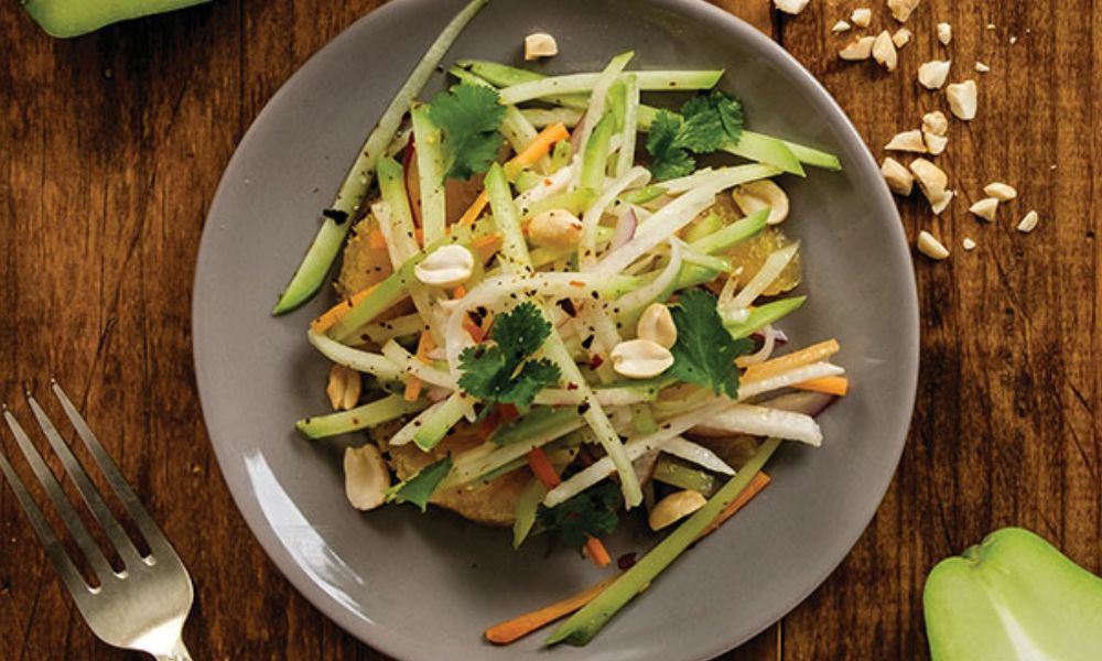 Receta de ensalada de chayote, zanahoria y jícama