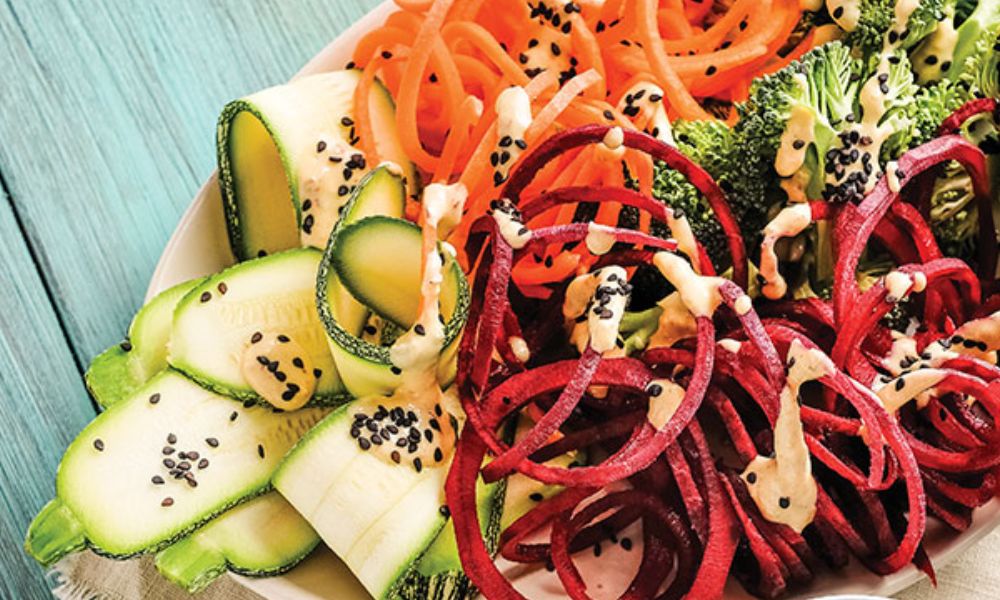 Receta de ensalada Raw con betabel y zanahoria