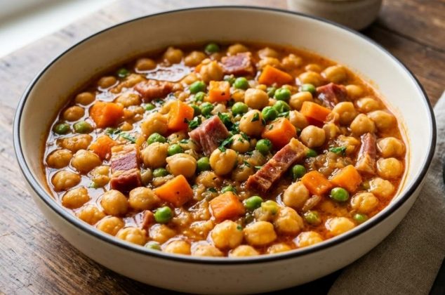 Receta de garbanzos a la jardinera ¡en solo 20 minutos!