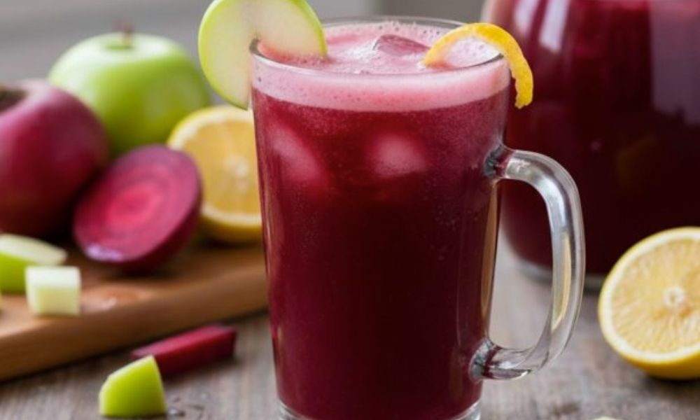 Receta de jugo de betabel y manzana