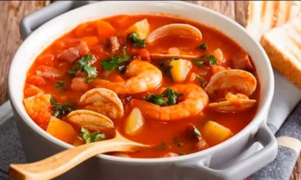 Receta de sopa de mariscos