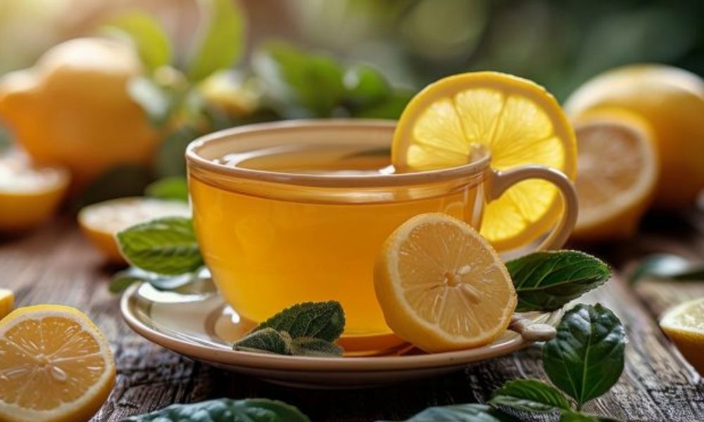 Receta de té de hojas de limón