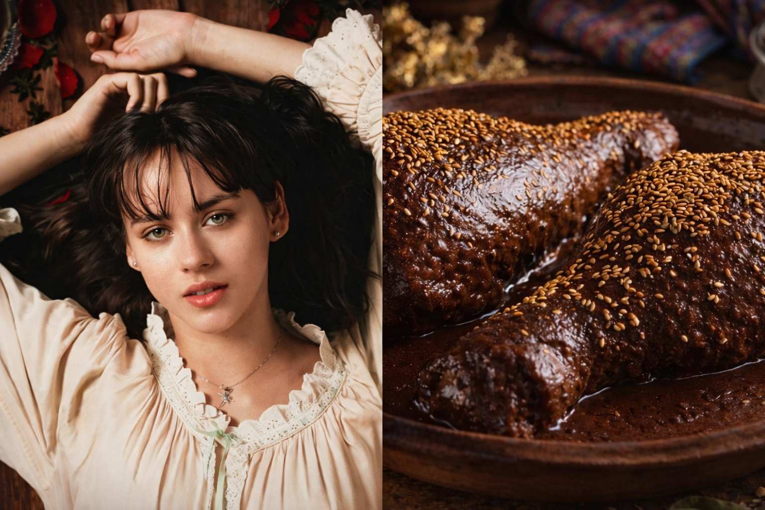 Mole de guajolote, receta de Como agua para chocolate