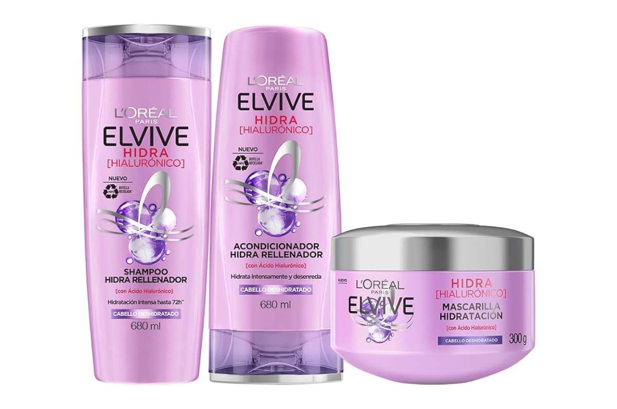 El mejor calificado fue Elvive Hidra Hialurónico de L'Oréal, por limpiar sin resecar y mantener equilibrio en el cuero cabelludo. Foto: Archivo