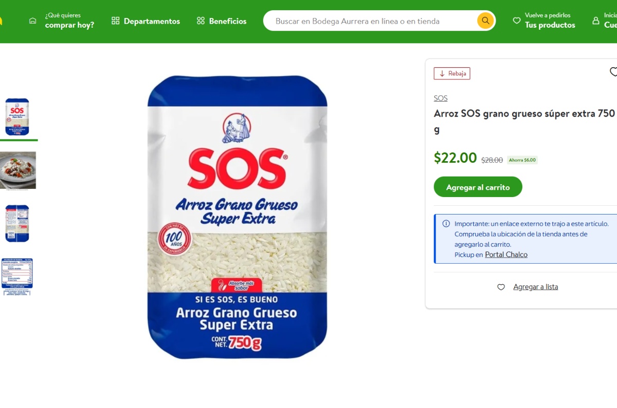 mejor marca de arroz en México según Profeco