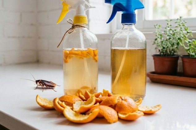 2 poderosas mezclas con cáscara de naranja para trapear el piso y alejar a las cucarachas del hogar