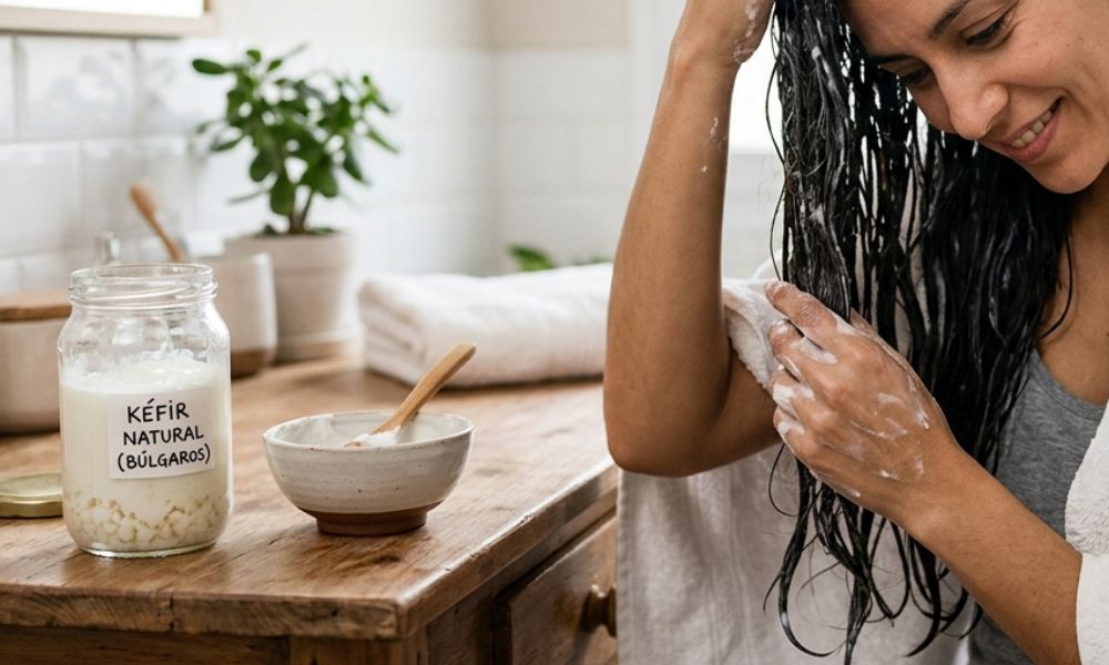 Cómo aplicar kéfir de leche en el cabello