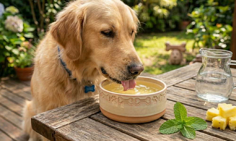 Cómo preparar agua de piña para perros