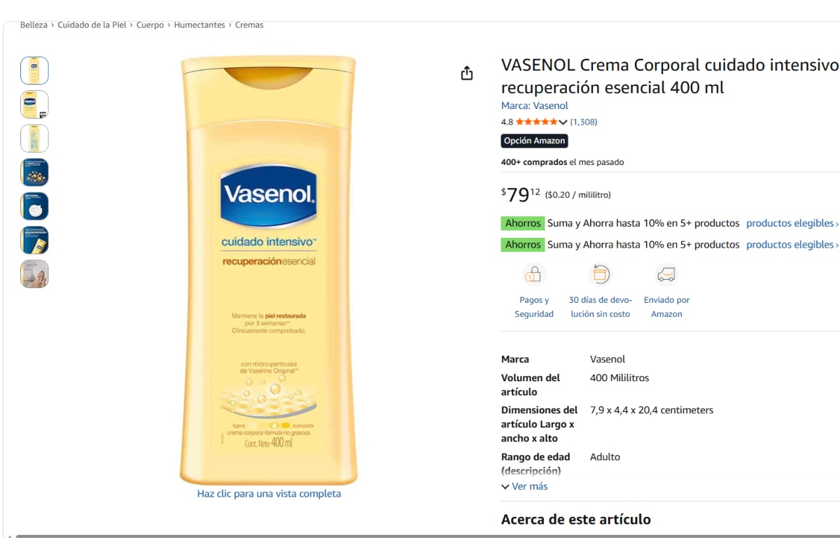 Ofrece calidad premium por solo $79 pesos (≈$20 por cada 100 ml), destacando en relación costo-beneficio. Foto: Archivo 