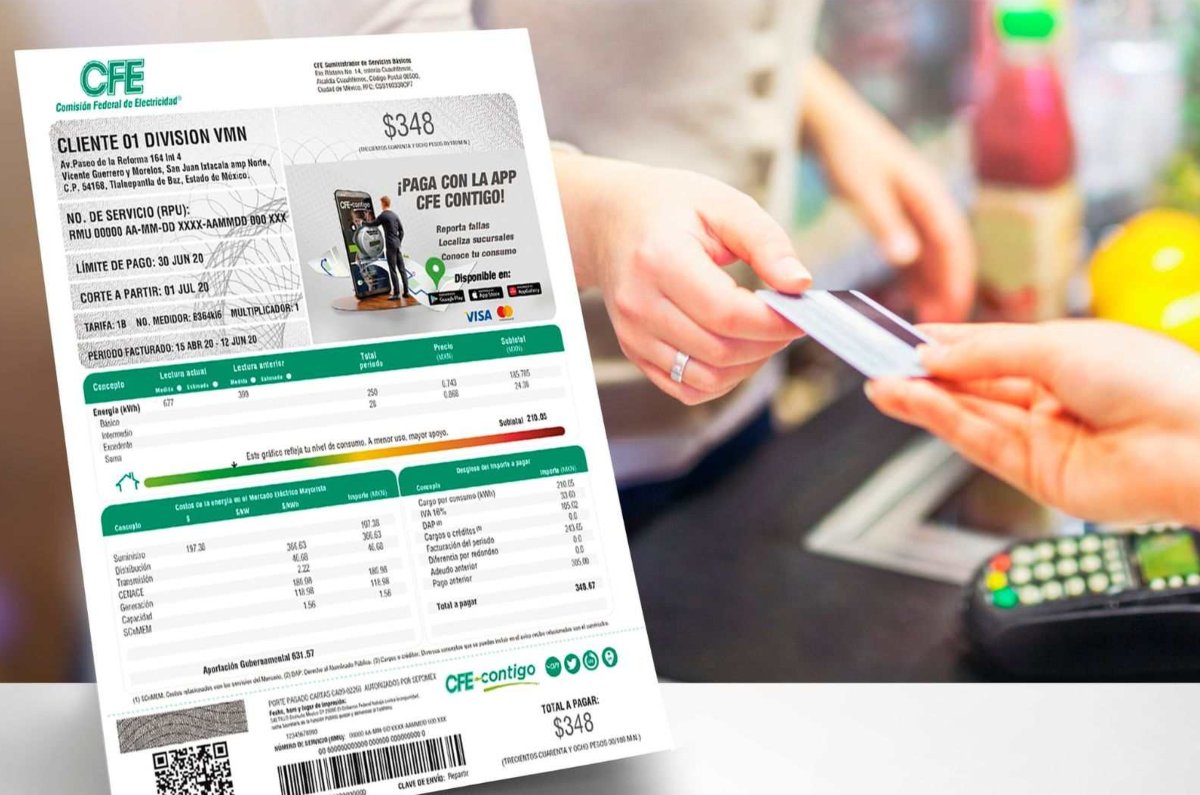 error de la CFE para pagar más en el recibo de luz 