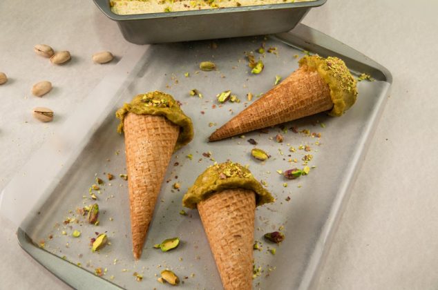 Receta de helado de pistache cremoso fácil y económico