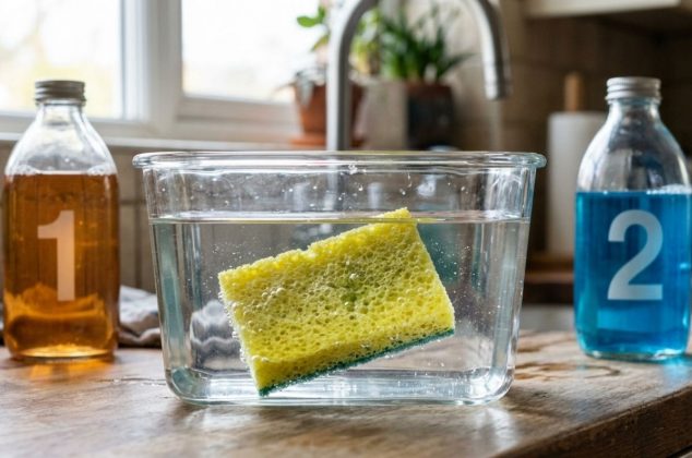 5 mezclas caseras que SÍ funcionan para desinfectar una esponja de cocina y cómo aplicarlas