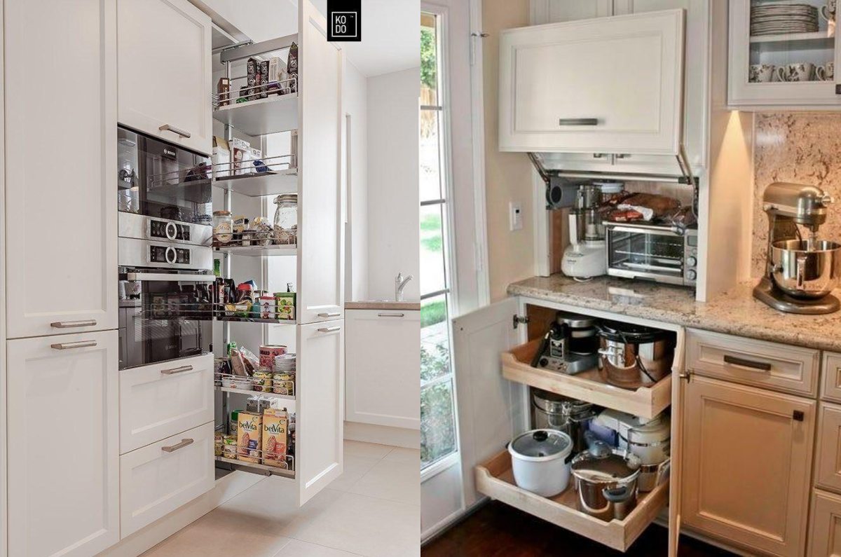 Este módulo concentra alimentos y aparatos en un solo lugar, reduciendo el “ruido visual”. Foto: Archivo