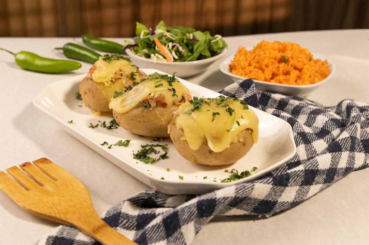 Papa rellena de atún