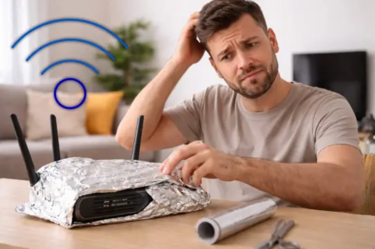 por qué no debes envolver el módem con papel aluminio 