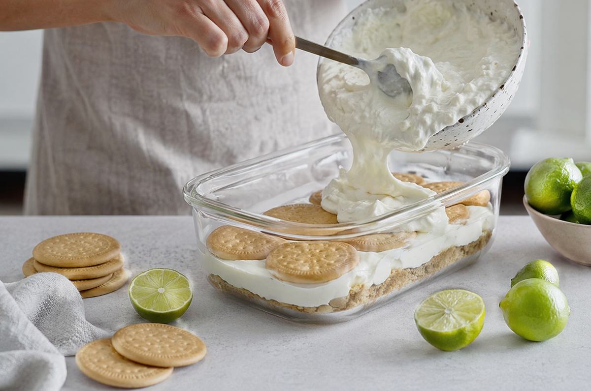 Carlota de limón sin azúcar en minutos (fácil y sin horno)