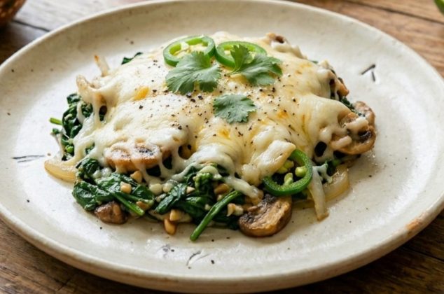 Receta de alambre de espinacas con champiñones ¡en menos de 30 minutos!