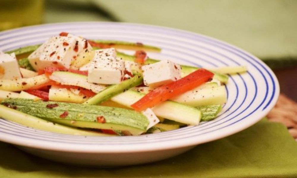 Receta de ensalada de calabacitas crudas